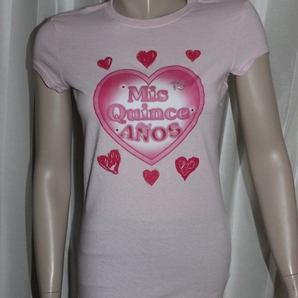 Mis Quince Anos Pink T-shirt Spanish Birthday 🎂